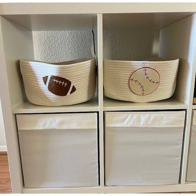 Baby Bundle - Wholesale Basket - Football Cotton Rope Basket