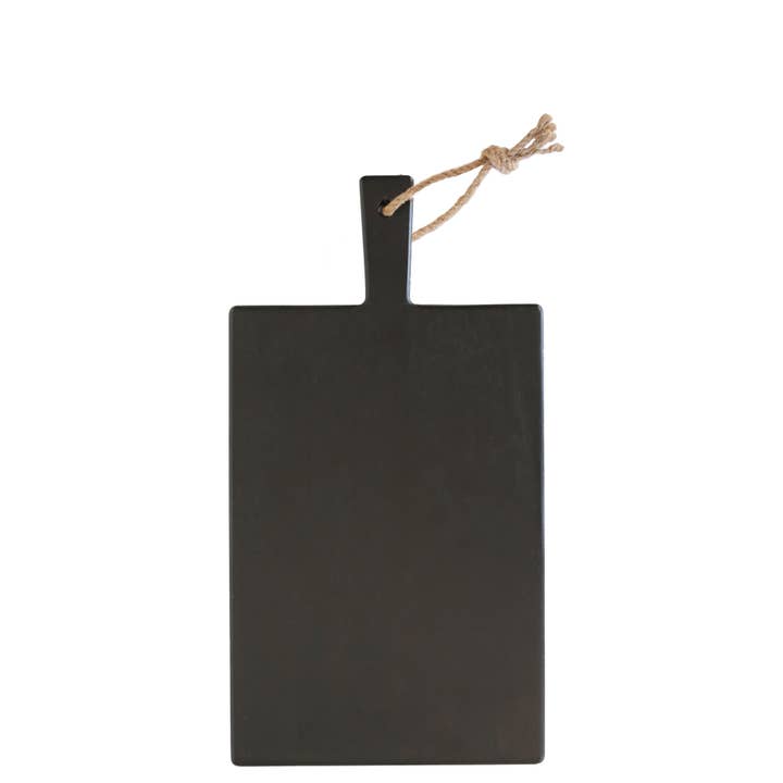 Black Wood Cutting Board Natural Rope 26.5 x 41 cm for wholesale by Fiorirà un giardino
