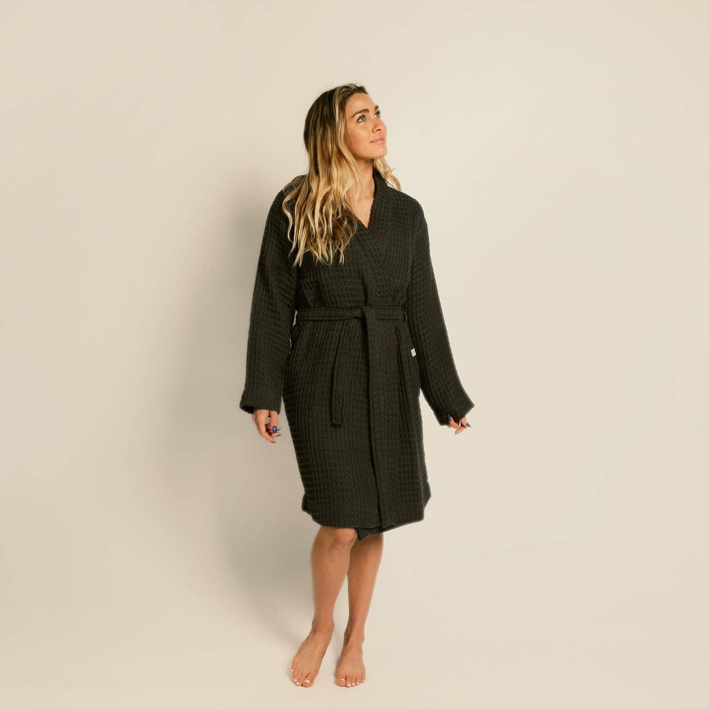 Happy Place Brand - Wholesale Robe - Women's - Organic Weightless Waffle Bath Robe13