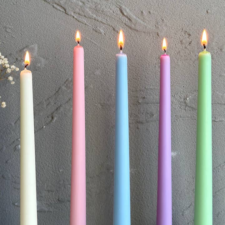 LA AROMA CANDLE CO. – wholesale Tapered candle/candlestick – Colored Taper Candles 10'' (A Pair)
