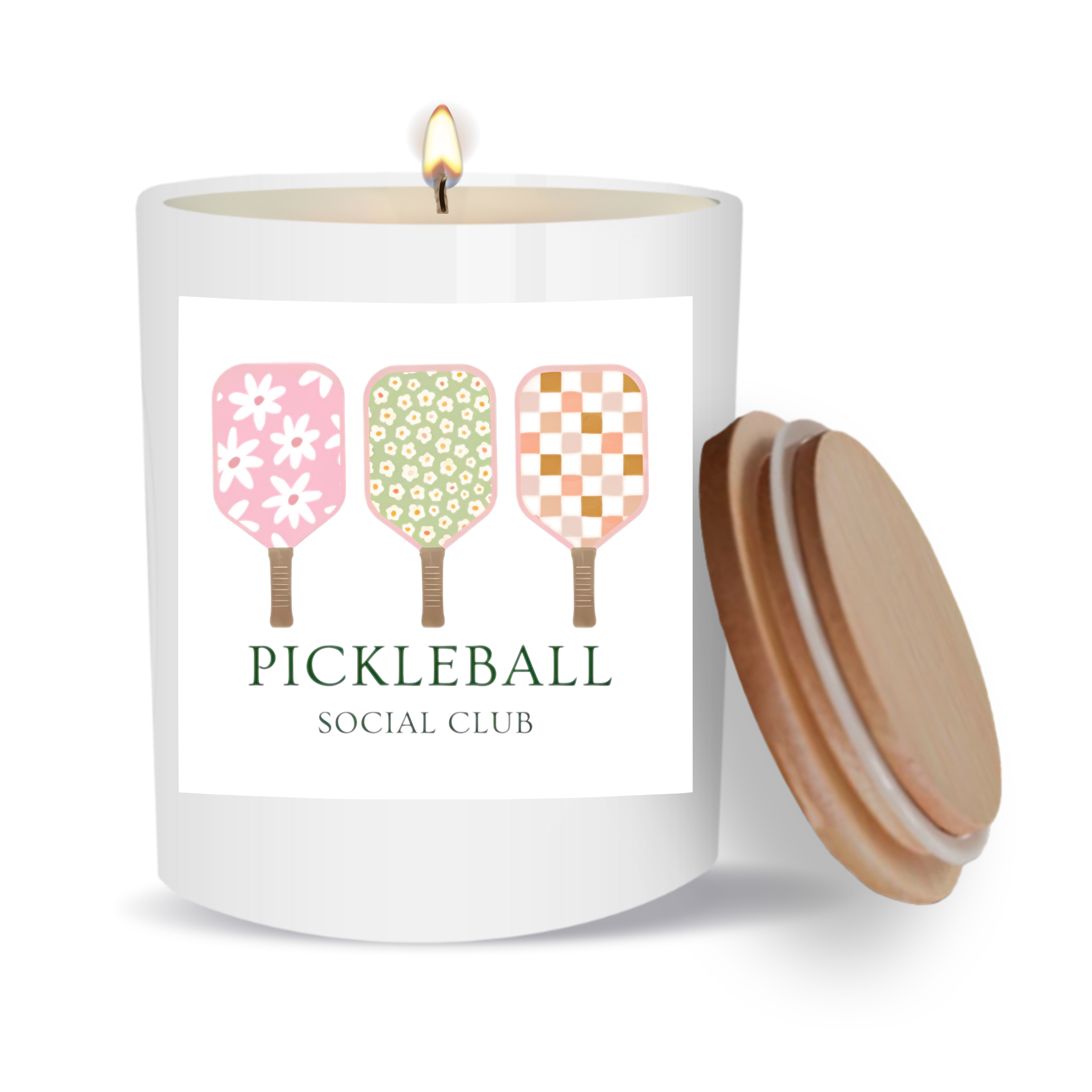 Orglamix - Wholesale Jar/Filled Candle - Pickleball Gift | Candle For Pickle Lover, Mom - Social Club1