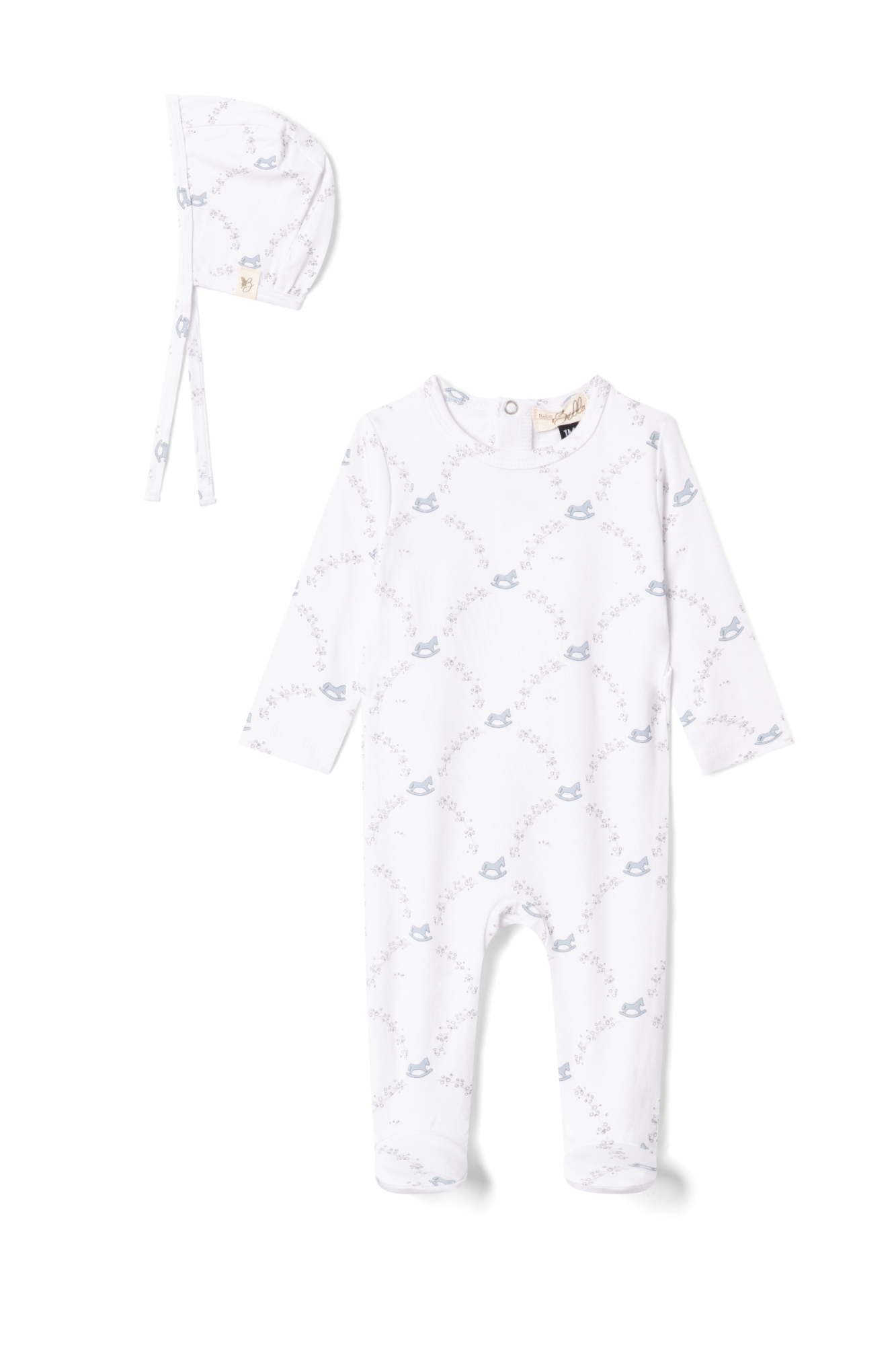 Hush.Shop - Wholesale Clothing Set - Baby - Rocking Horse Print Onesie2