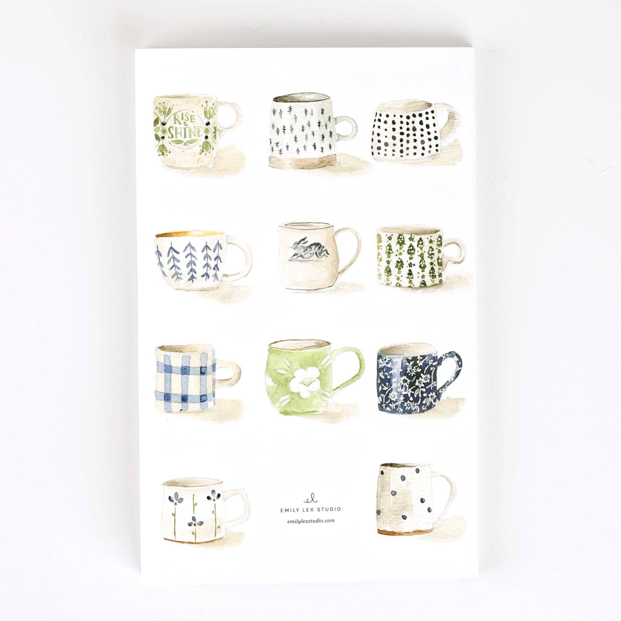 emily lex studio – Caderno por atacado – Caderno com capa Softtouch e arte original em aquarela12