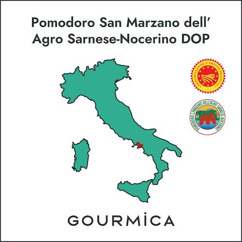 Gourmica - Wholesale Sauce - Coppola San Marzano Tomatoes from Agro Sarnese-Nocerino PDO (400g)2