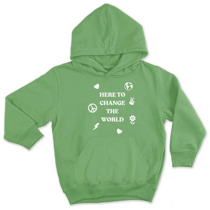 The Spark Company – wholesale Hoodie – Child – Here To Change The World Kids Hoodie2