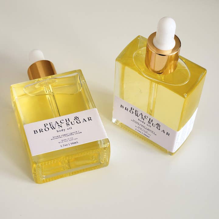 porter + rose - Wholesale Bath/Body Oil - Peach & Brown Sugar Body Oil