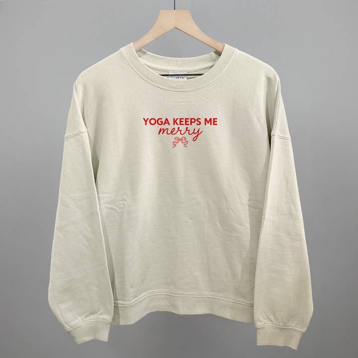 Ivy + Cloth - Wholesale Screen Printed T-Shirt - Women's - Yoga Keeps Me Merry9