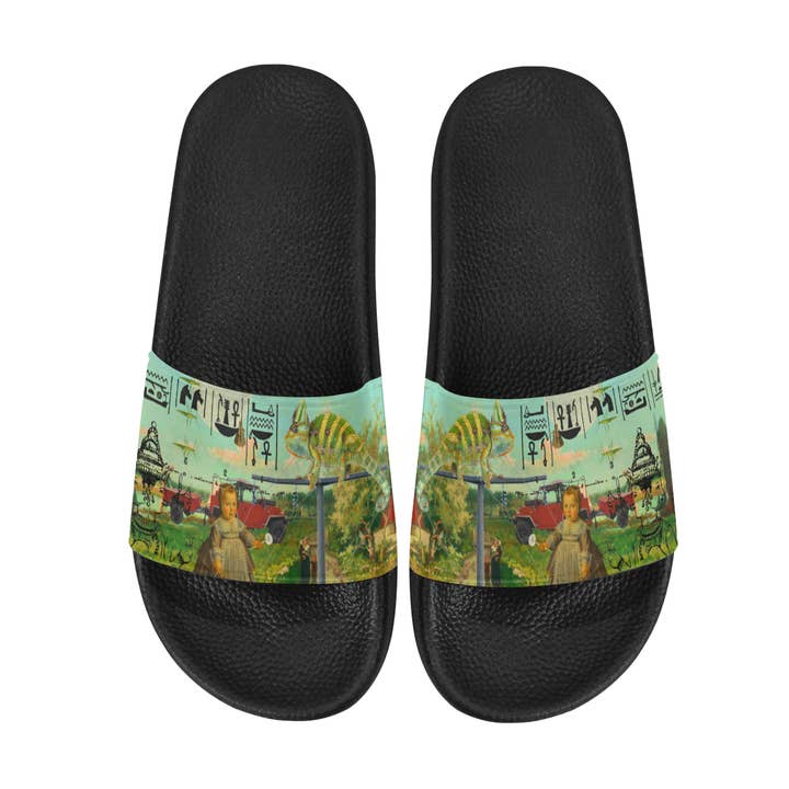 DANDELIONS Men's Printed Slides for wholesale by Bønes and Balløøns
