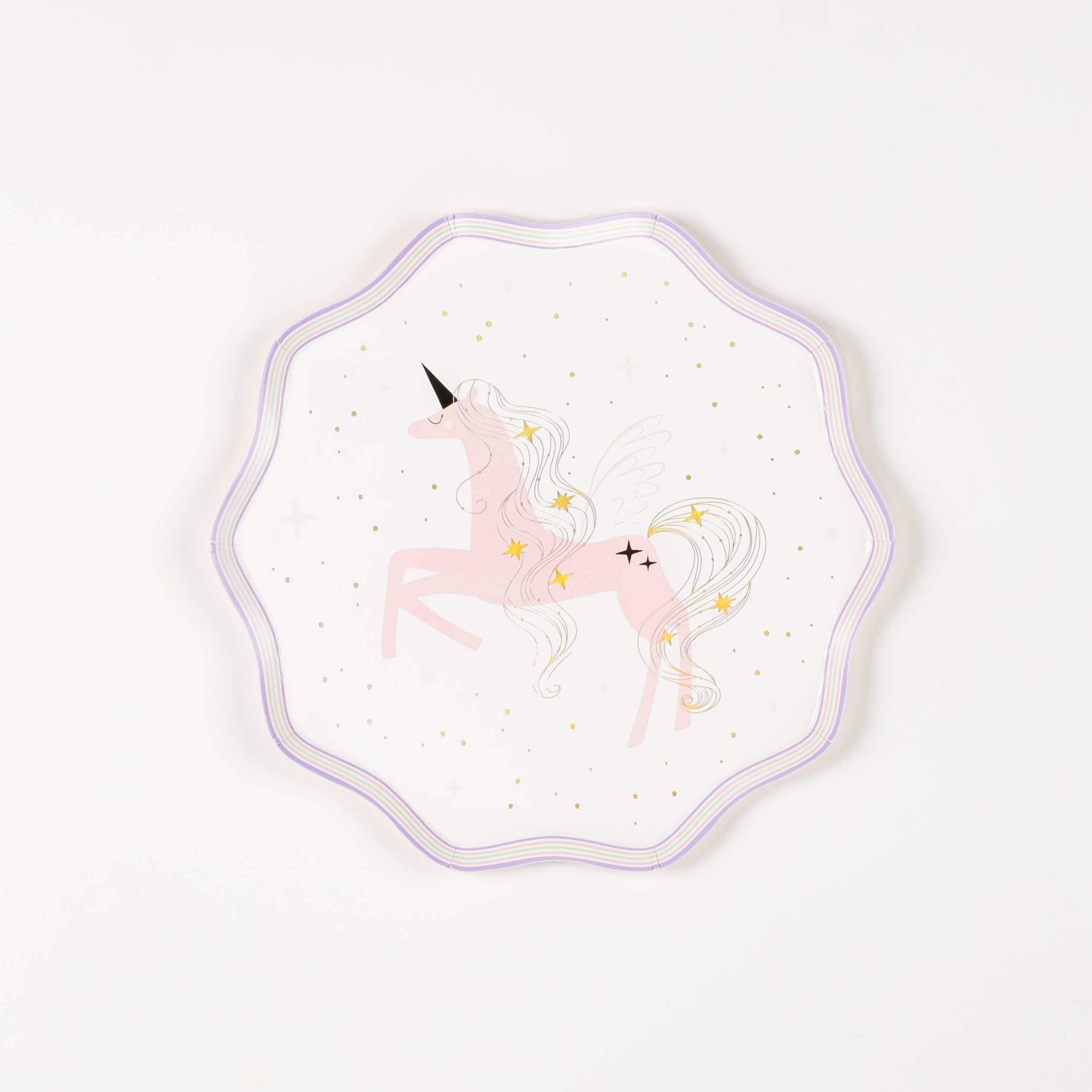 Gatherings by Curated Paperie - Wholesale Disposable Plate - UNI25-DP5- Unicorn Small Plates7