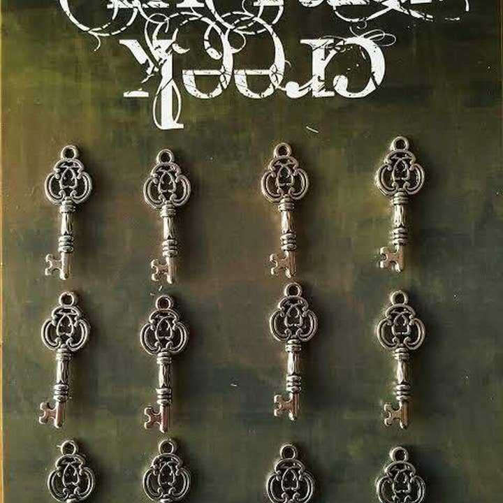 Breloque porte-clés en métal 12/emballage pour la vente par Emerald Creek Craft Supplies