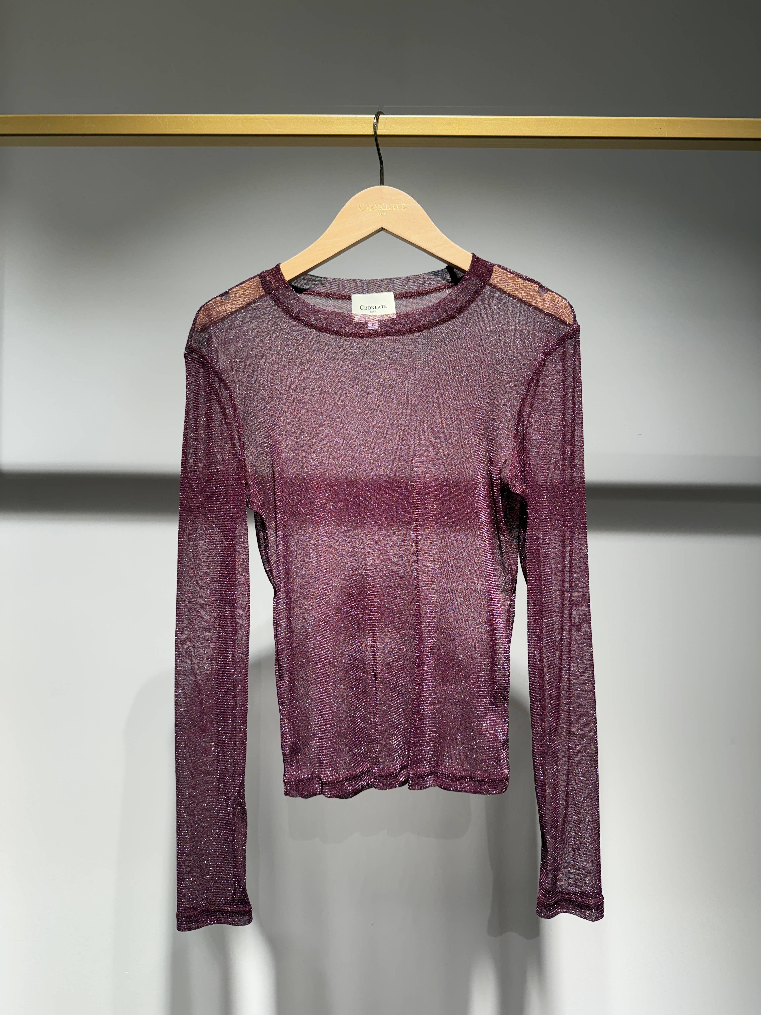 CHOKLATE PARIS – wholesale Knit top – Women's – Lurex fishnet top - CK08199-64