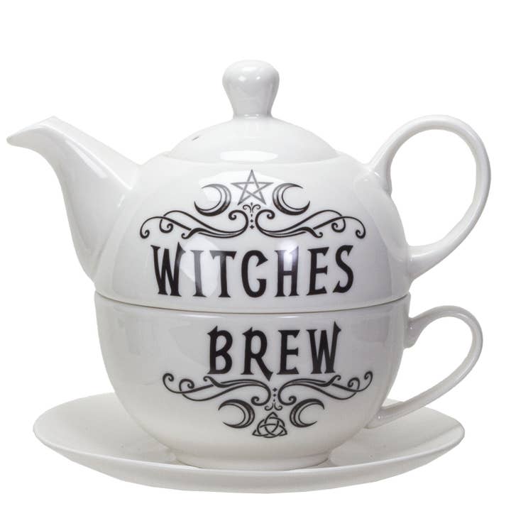 Pacific Trading - Wholesale Tea Set - 14025 Witches Brew Tea Set for One by Alchemy Gothic UK