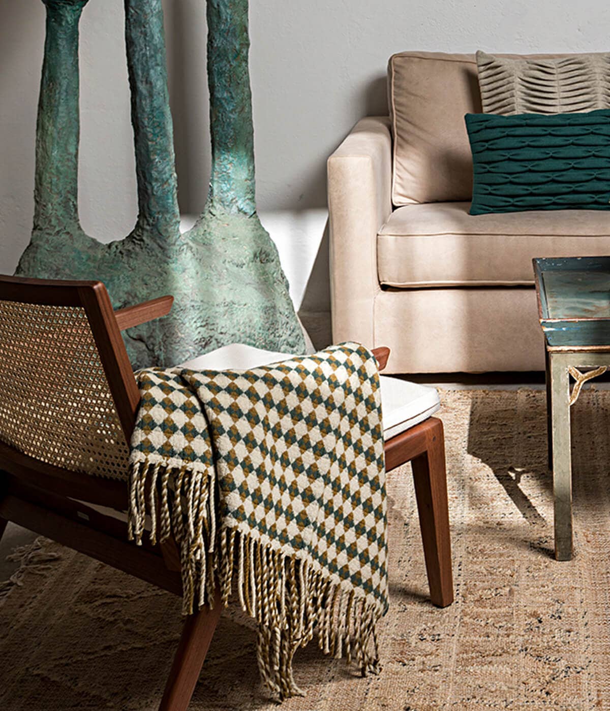 Burel Factory - Wholesale Throw Blanket - Bicolor Tile Manta5