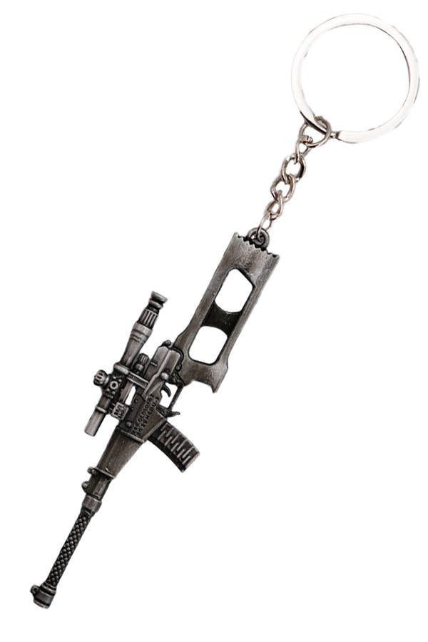 ASSORTED Combat Battle Rifle Gun Alloy Key Chain for wholesale on Faire1