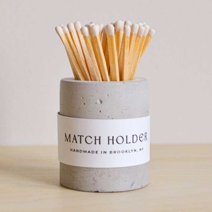 LindaMakess - Wholesale Match Holder - Round Matchstick Holder with Striker Sticker0