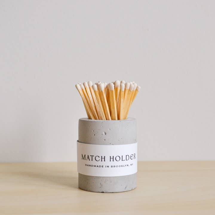 LindaMakess - Wholesale Match Holder - Round Matchstick Holder with Striker Sticker