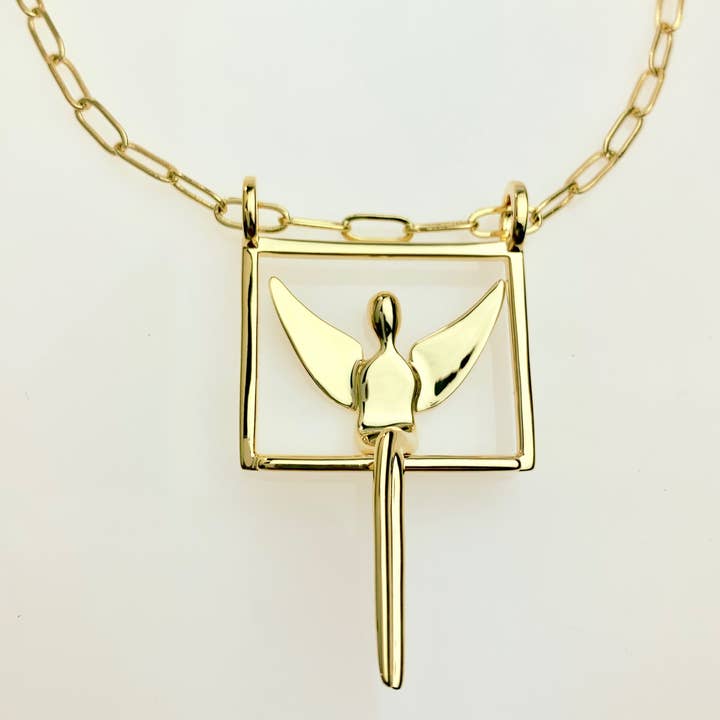 Angel in Gold Plated Silver for wholesale by Yenny Cocq llc
