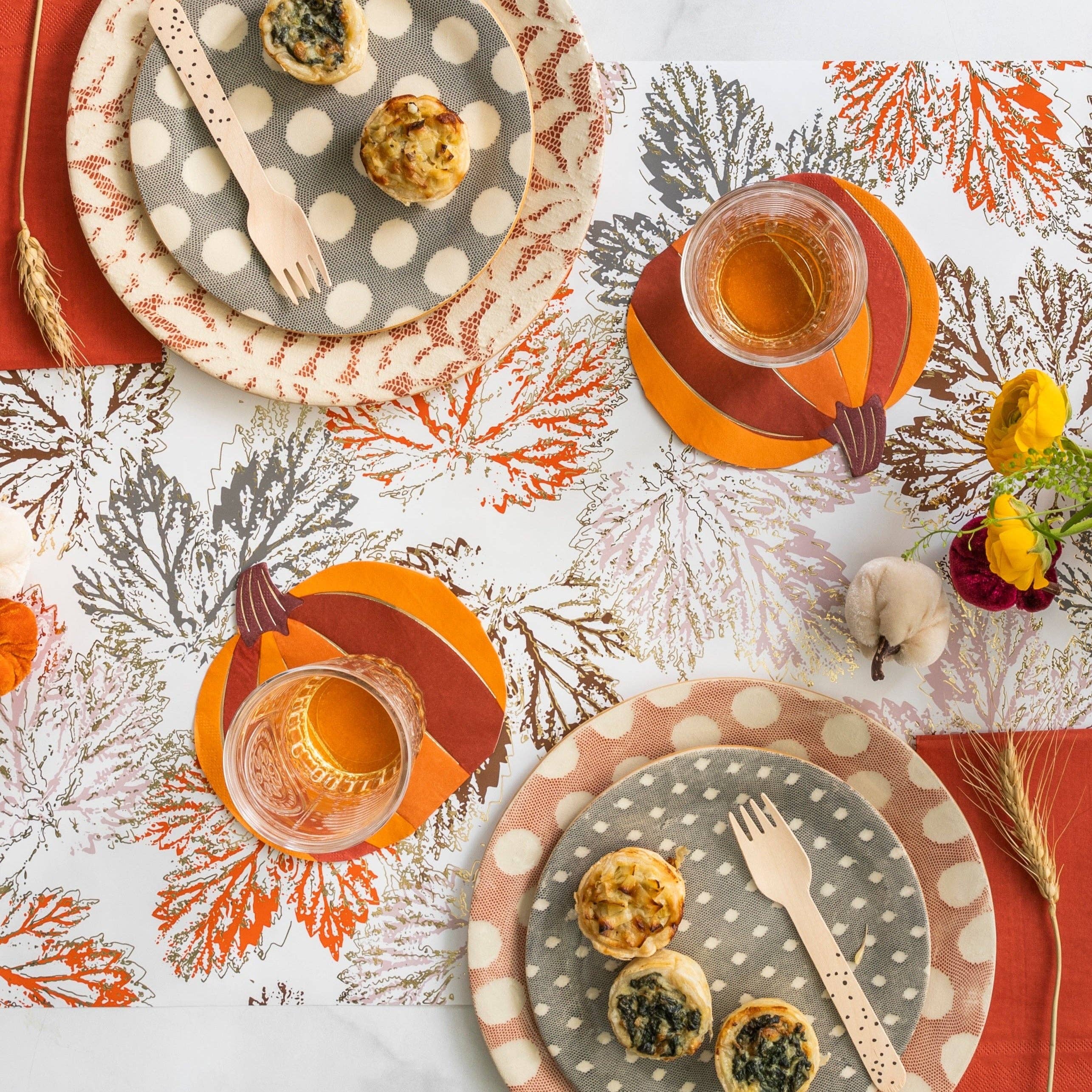 Gatherings by Curated Paperie - Wholesale Disposable Napkin - Orange Pumpkin Napkins5