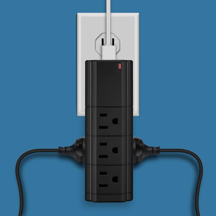Charging Tower Surge Protector 9 Outlet & 2 USB Retail Pack for wholesale by LAX Gadgets
