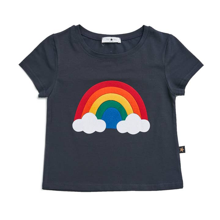 Rainbow T-shirts - Screen-Printed Design for wholesale by Petite Hailey
