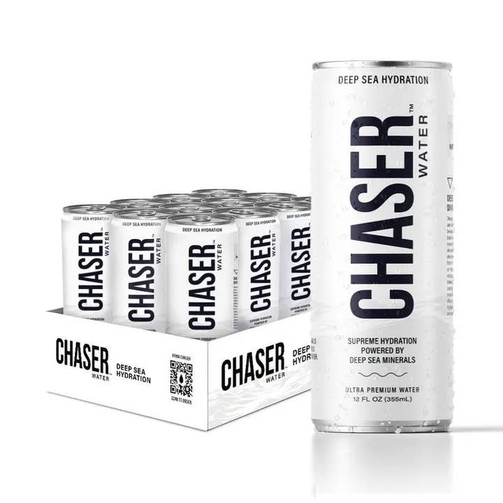 Chaser Water - 12-Pack (12oz Cans) for wholesale by Chaser Water