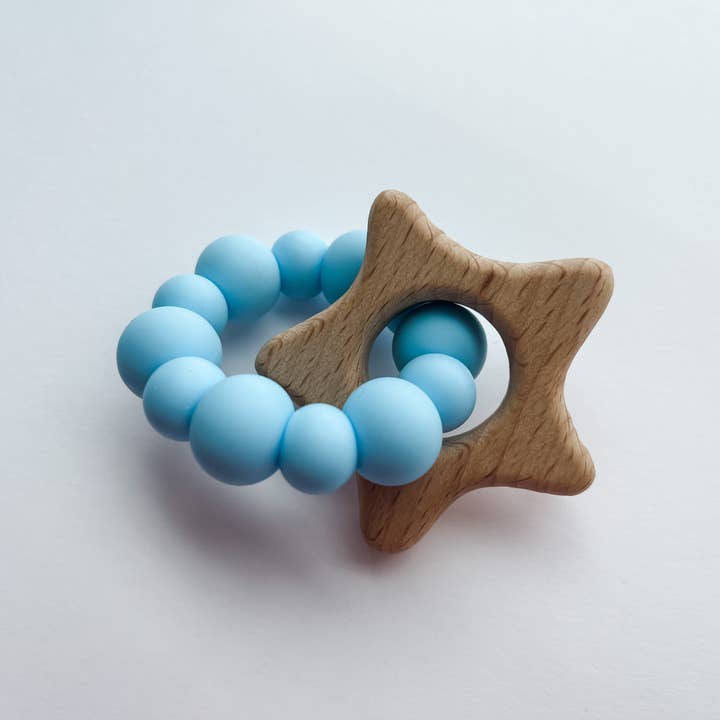 Boho + Babe - Wholesale Teether (Not Clip-On) - Baby - Star Teether - Fourth of July7