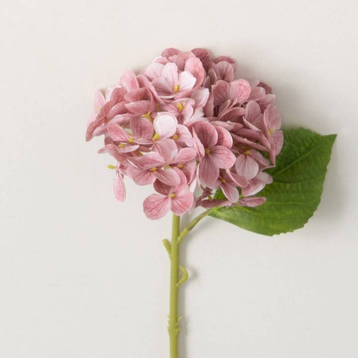 Sullivans Home Decor - Wholesale Artificial Flowers - Short Stem Dark Pink Hydrangea