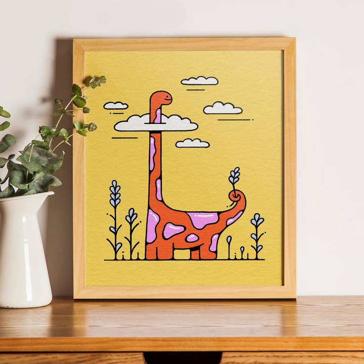 Huvudet i molnen – 8 x 10″ konsttryck för wholesale av Bailey Crouch Illustration