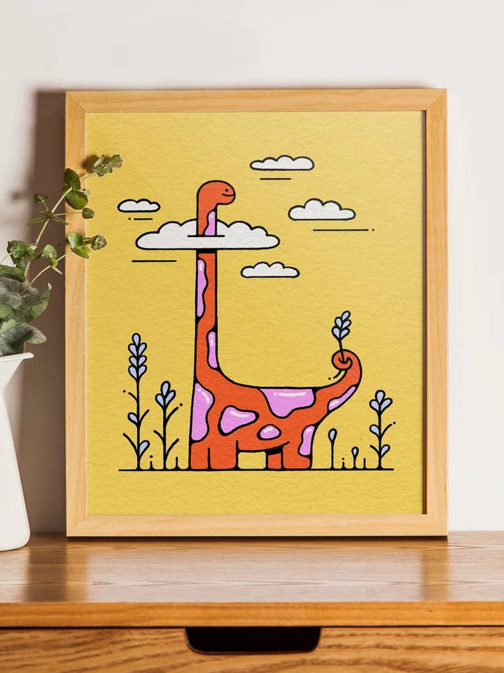 Huvudet i molnen – 8 x 10″ konsttryck för wholesale av Bailey Crouch Illustration