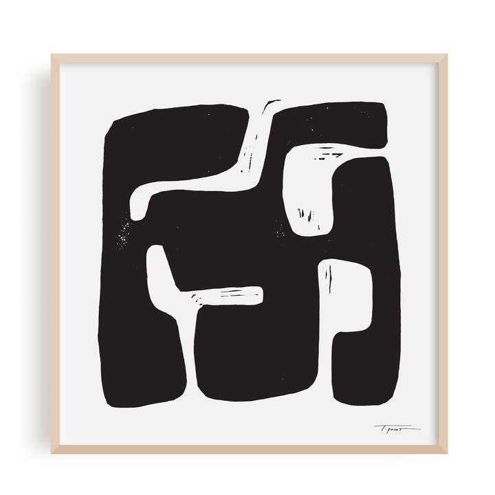 Balance III Square Block Print - Wall Art for wholesale by The Modern Bloc