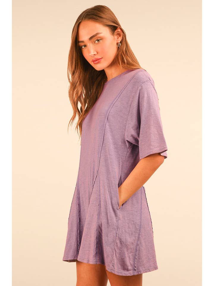 VERY J - Wholesale Romper - Women's - NP70727-Mineral Washed Oversized Knit Comfy Romper11