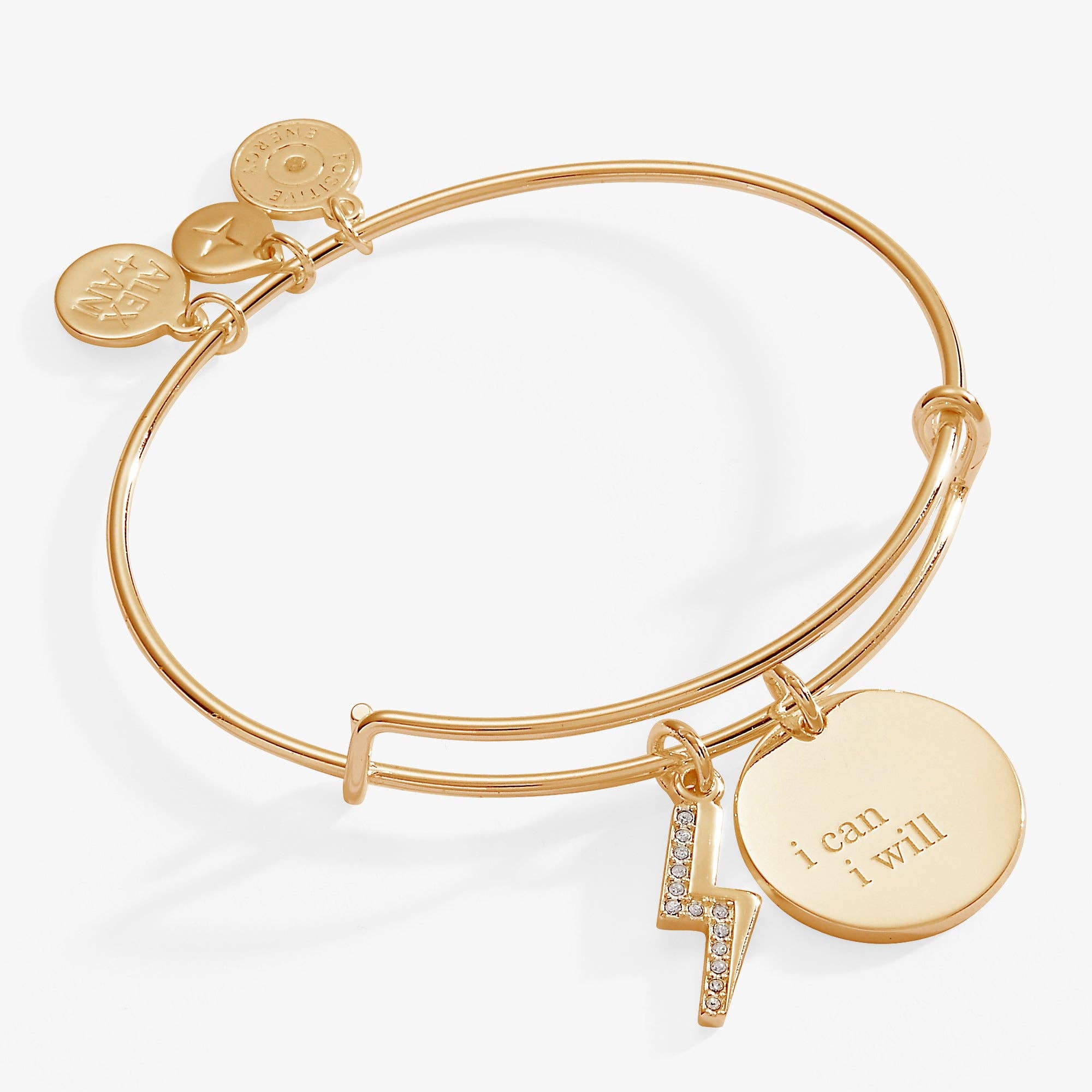Alex and Ani - Vente Bracelet jonc - Bracelet Duo Charm « Je Peux, Je Veux »0