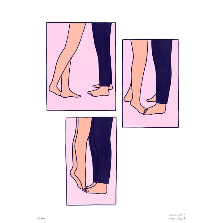 Sergeant Paper - Wholesale Art Print - Lorraine Sorlet - Tiptoe Kiss - Love Art Print
