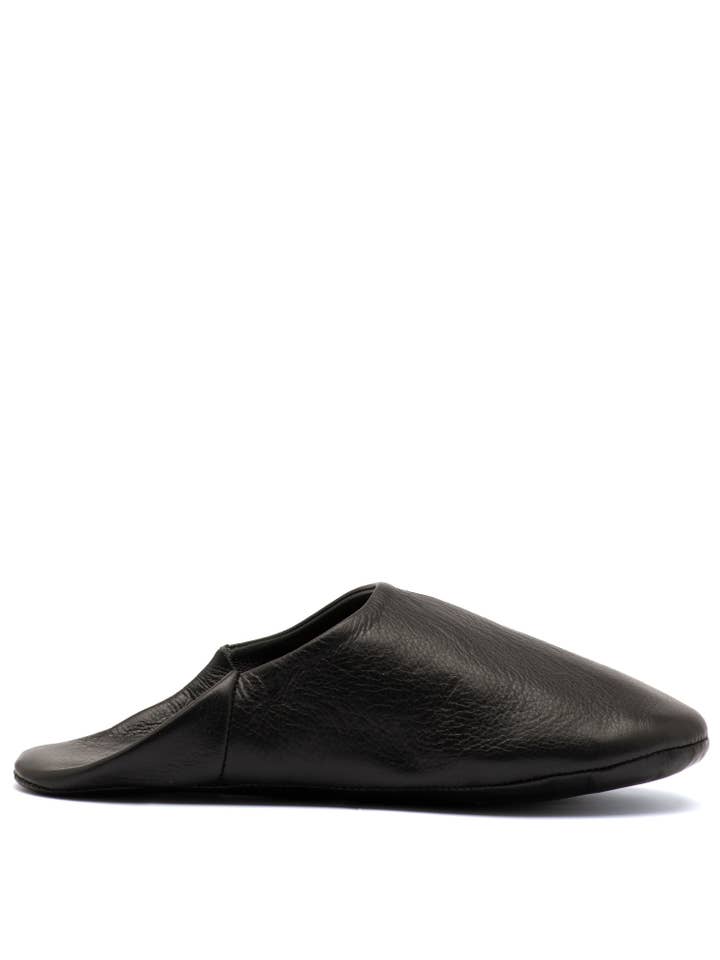 Mystic Noir - Leather Slippers for wholesale by Faz