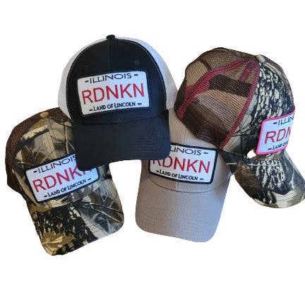 Illinois RDNKN Mesh Snapback Trucker hat for wholesale by RDNKN Clothing and Apparel