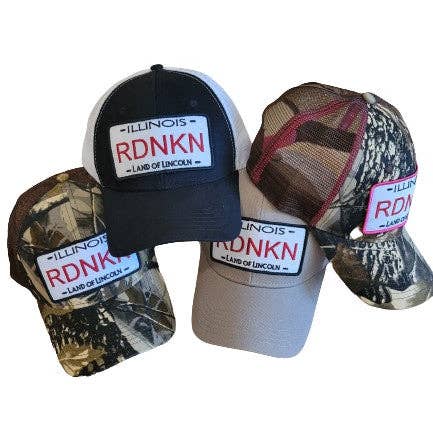 Illinois RDNKN Mesh Snapback Trucker hat for wholesale by RDNKN Clothing and Apparel