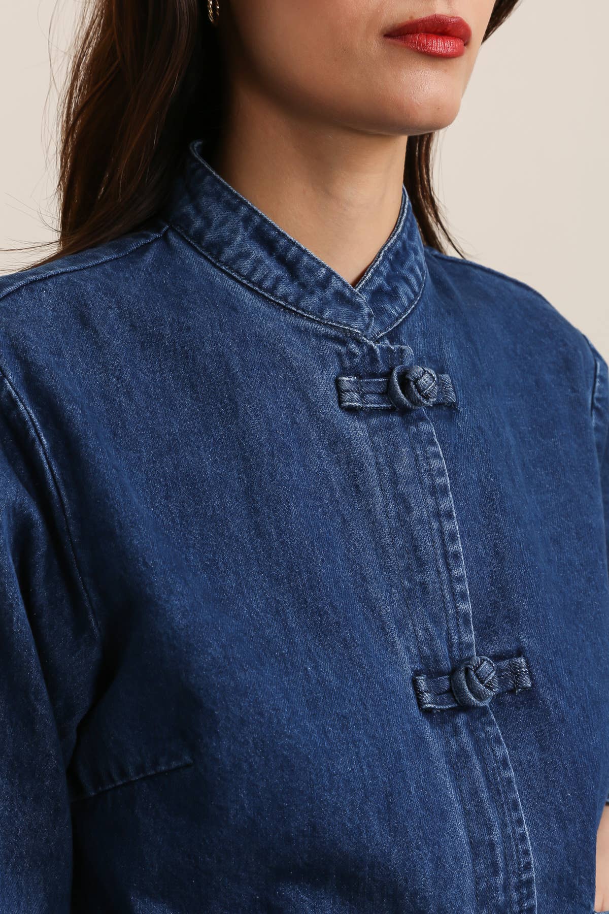 Dark Blue 5670 CHINESE DENIM JACKET for wholesale on Faire1