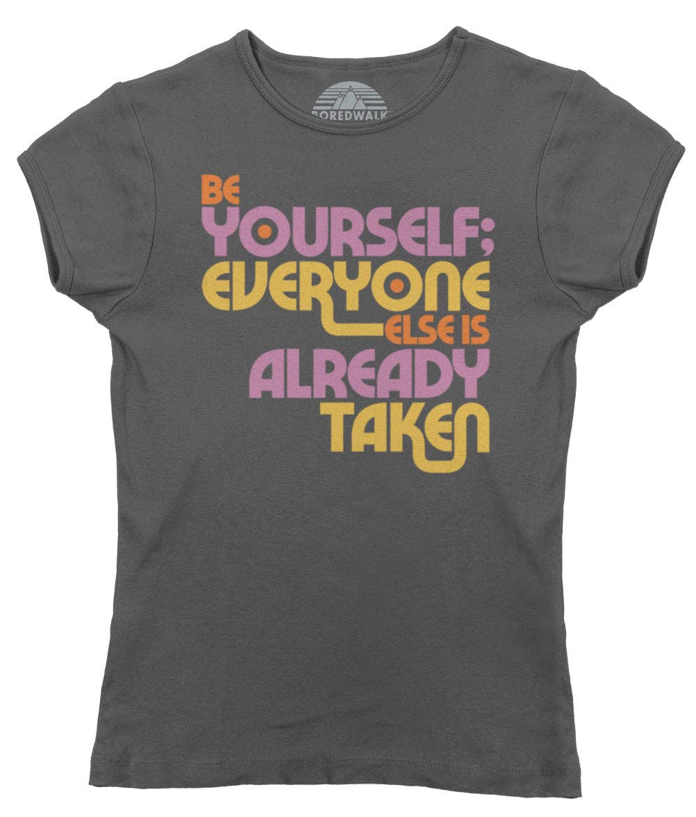 Boredwalk - Wholesale Screen Printed T-Shirt - Women's - Women's Be Yourself Oscar Wilde T-Shirt1