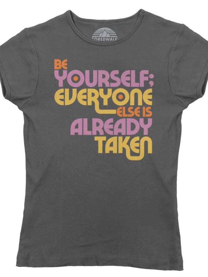 Boredwalk - Wholesale Screen Printed T-Shirt - Women's - Women's Be Yourself Oscar Wilde T-Shirt1