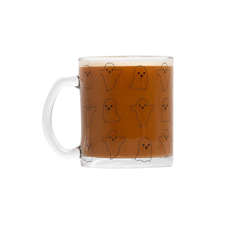 Pearhead - Wholesale Coffee Mug - Ghost Halloween Glass Mug, Fall Decor