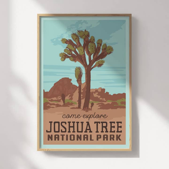 Joshua Tree National Park Travel Poster for wholesale by Recollection Project