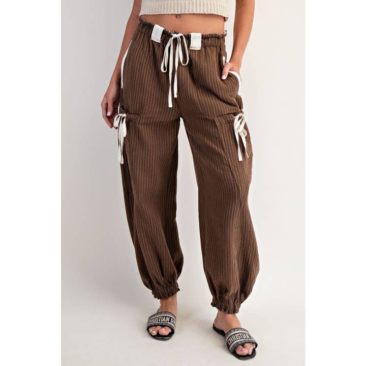 Striped Jogger Pants for wholesale by STYLE USA