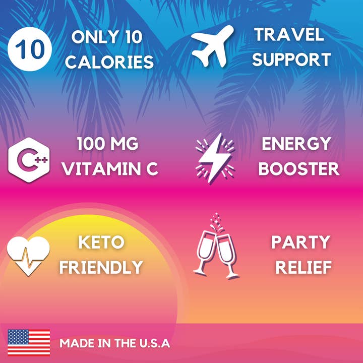 HydroMate - Wholesale Powdered Health Drink - HydroMATE Electrolyte Powder Pina Colada (16 Sticks)