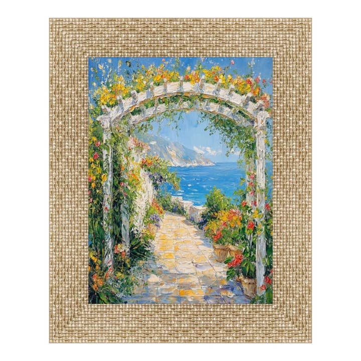 Cadre Photo Moderne Disco Rétro 18x18 - Large Paillettes Dorées Métalliques Brillantes pour la vente par Modern Memory Design Picture Frames