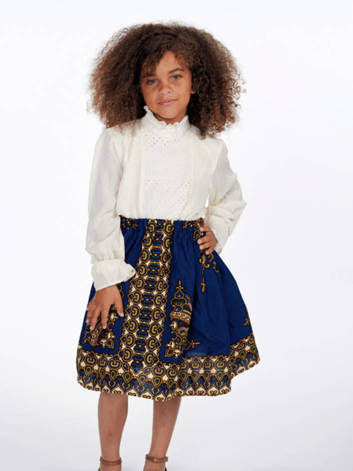 Lami African Print Skirts For Kids for wholesale by Ray Darten