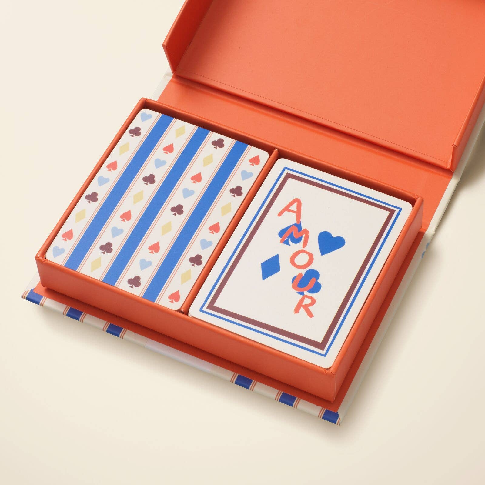 Papier UK - Venta al por mayor Baraja de cartas - Barajas de Cartas Suits & Stripes, Juego de 21