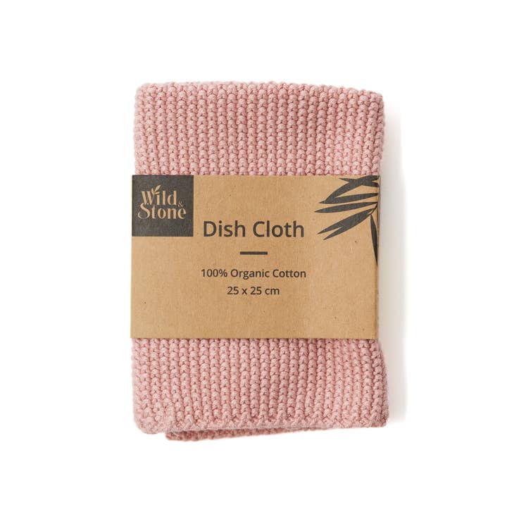 Wild and Stone - Wholesale Dishcloth - Dish Cloths - 100% Organic Cotton - Rose