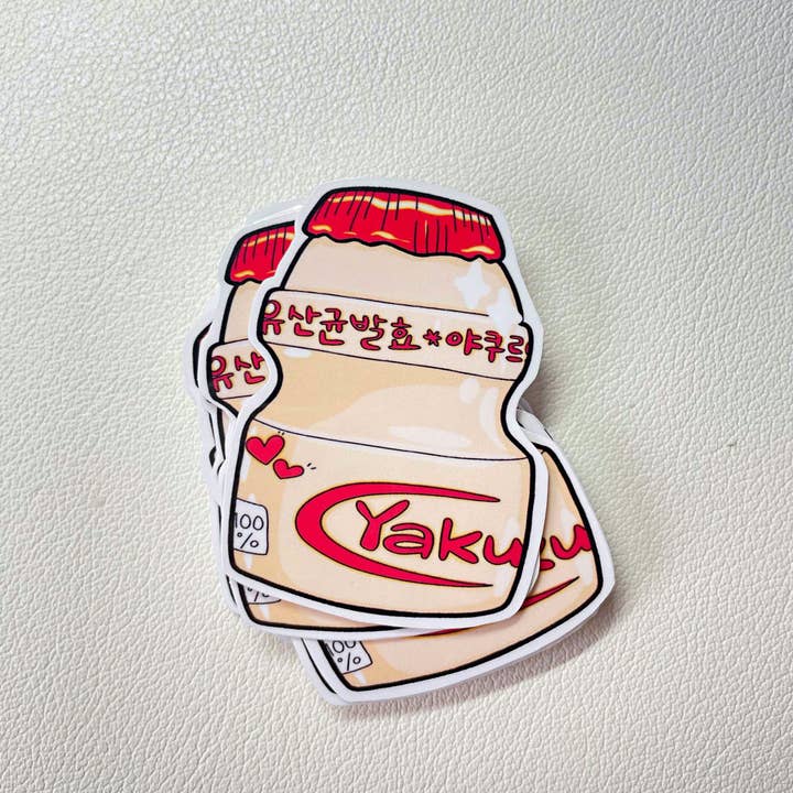 ElijahDeck - Wholesale Sticker - Yokult Drink| Korean Drink Sticker, Asian Food Sticker | Glossy