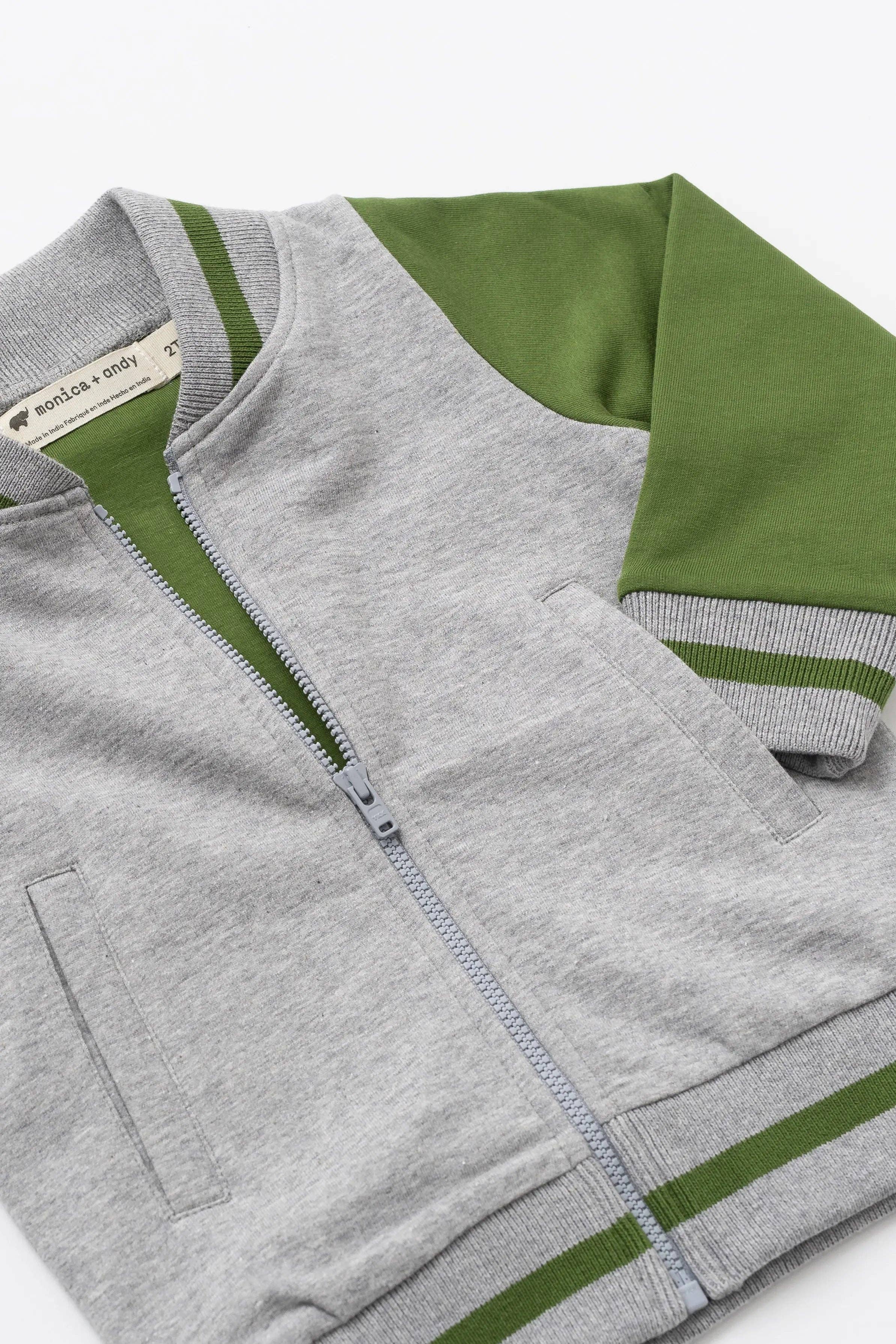 Monica + Andy – Großhandel Bomberjacke – Kinder – Zurück zur Schule Zip-Bomberjacke_Primary Dinos2