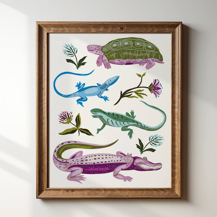 Tara Reed - Wholesale Art Print - "Reptiles" - 8" x 10" Art Print